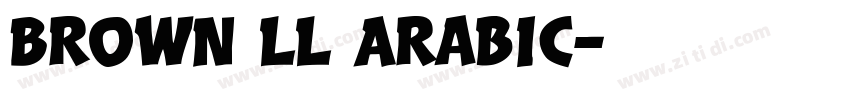 Brown LL Arabic字体转换